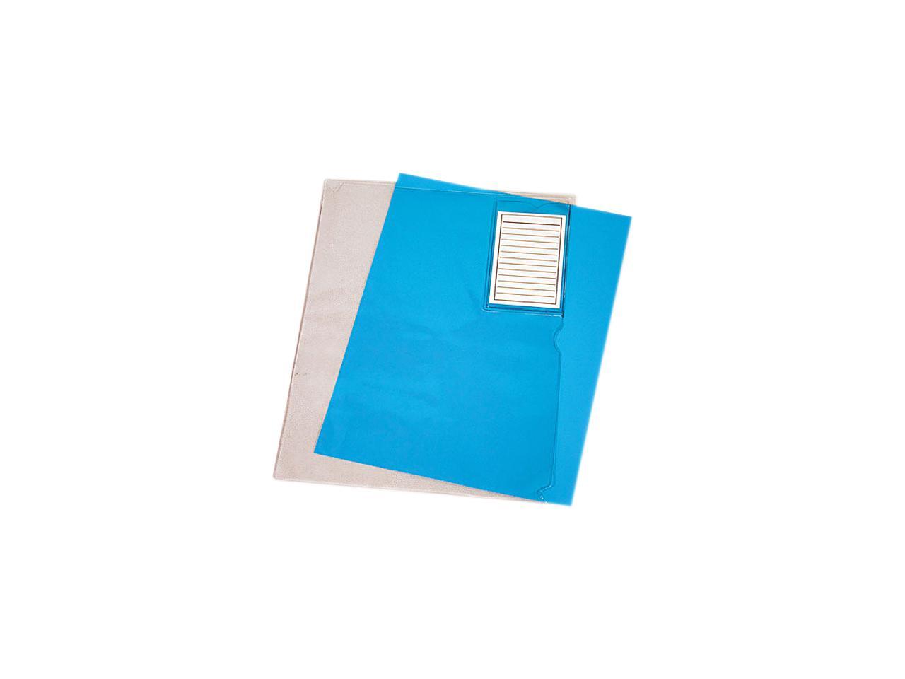 Advantus ANG12 Clear Vinyl Organization Folders with Pocket 8.50" Width