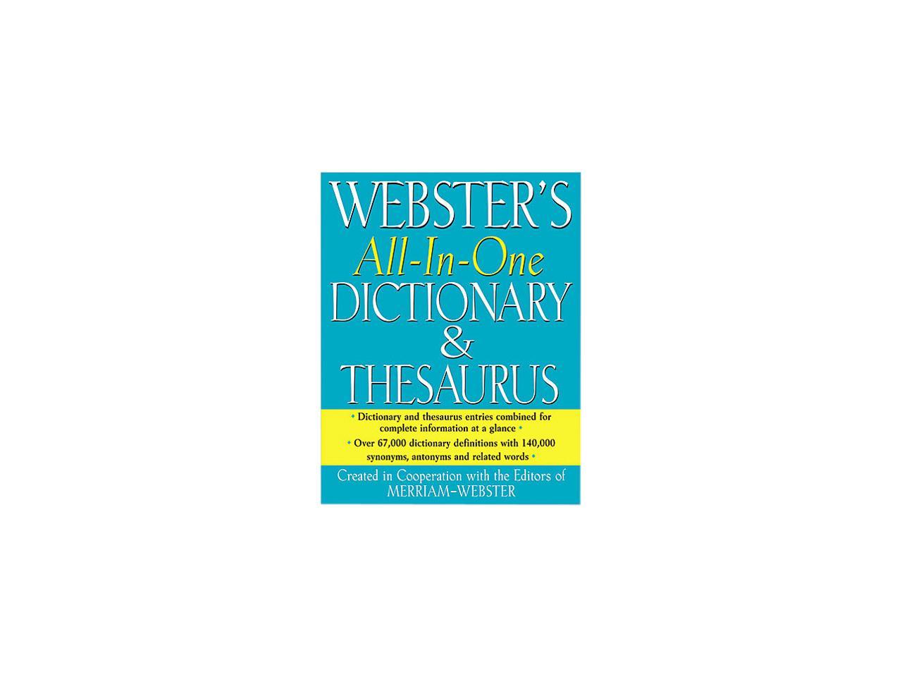 Merriam Webster Fsp0467 All In One Dictionarythesaurus Hardcover 768 Pages 4620