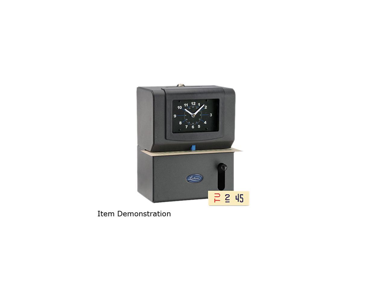 Lathem Time 2121 Heavy Duty Time Clock, Mechanical, Charcoal - Newegg.com