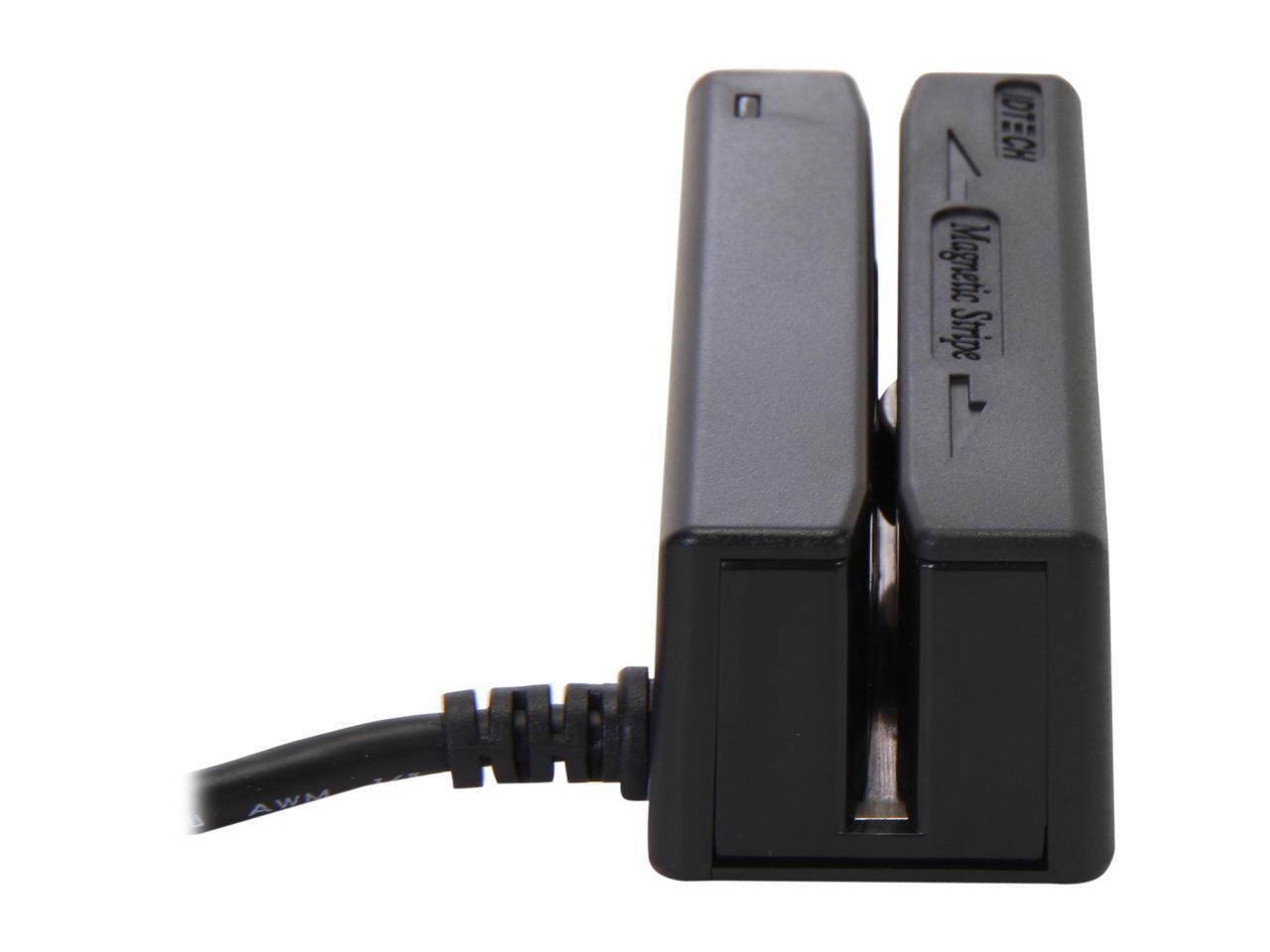 ID TECH IDMB334102B MiniMag II Card Reader (Black) USB Keyboard