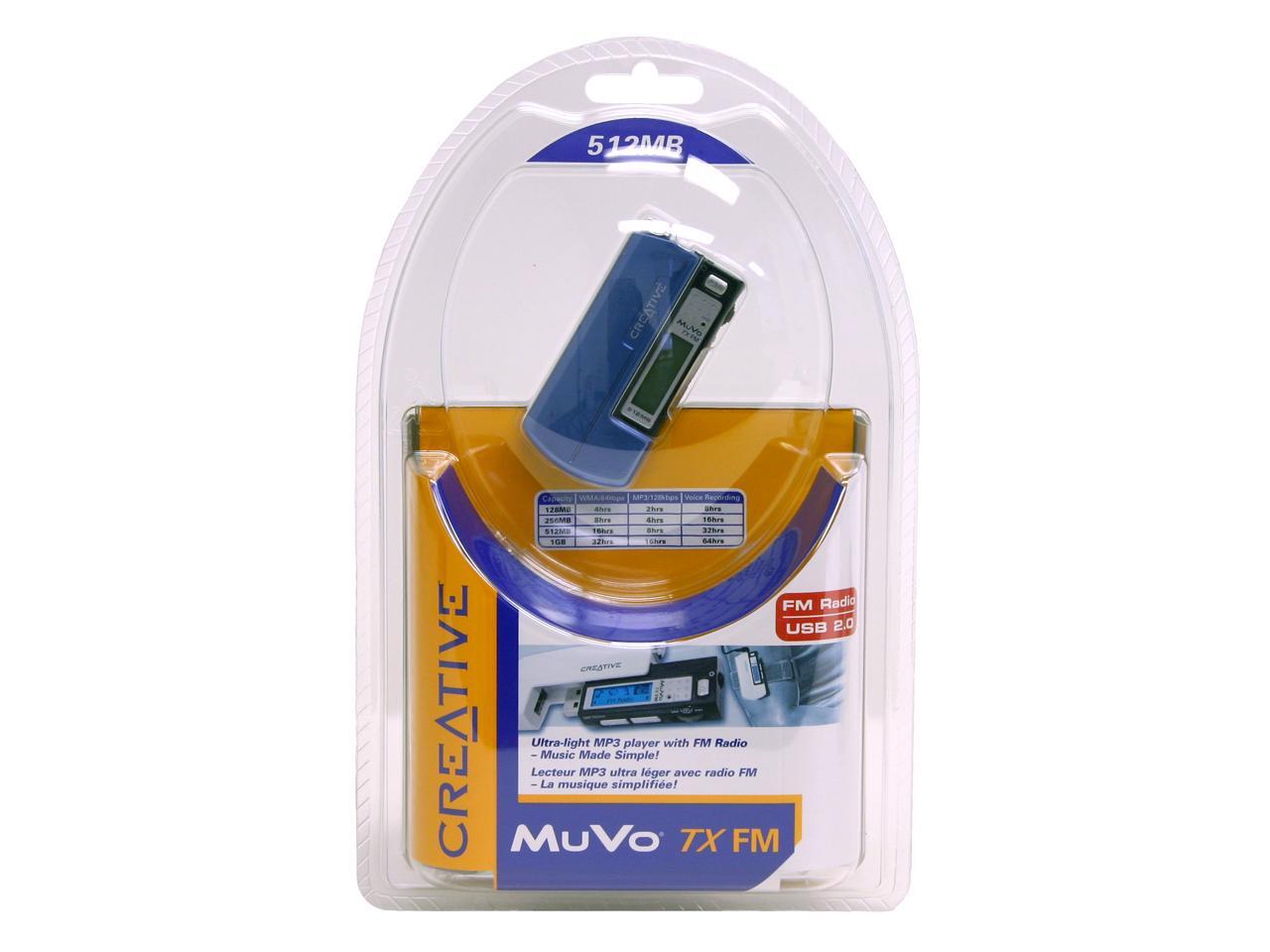 Creative MuVo Black/Blue 512MB MP3 Player 73PD051100021