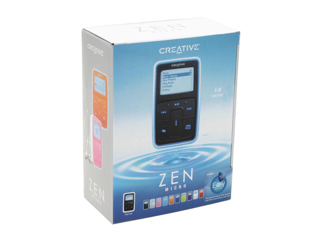Creative ZEN Micro Black 6GB MP3 Player