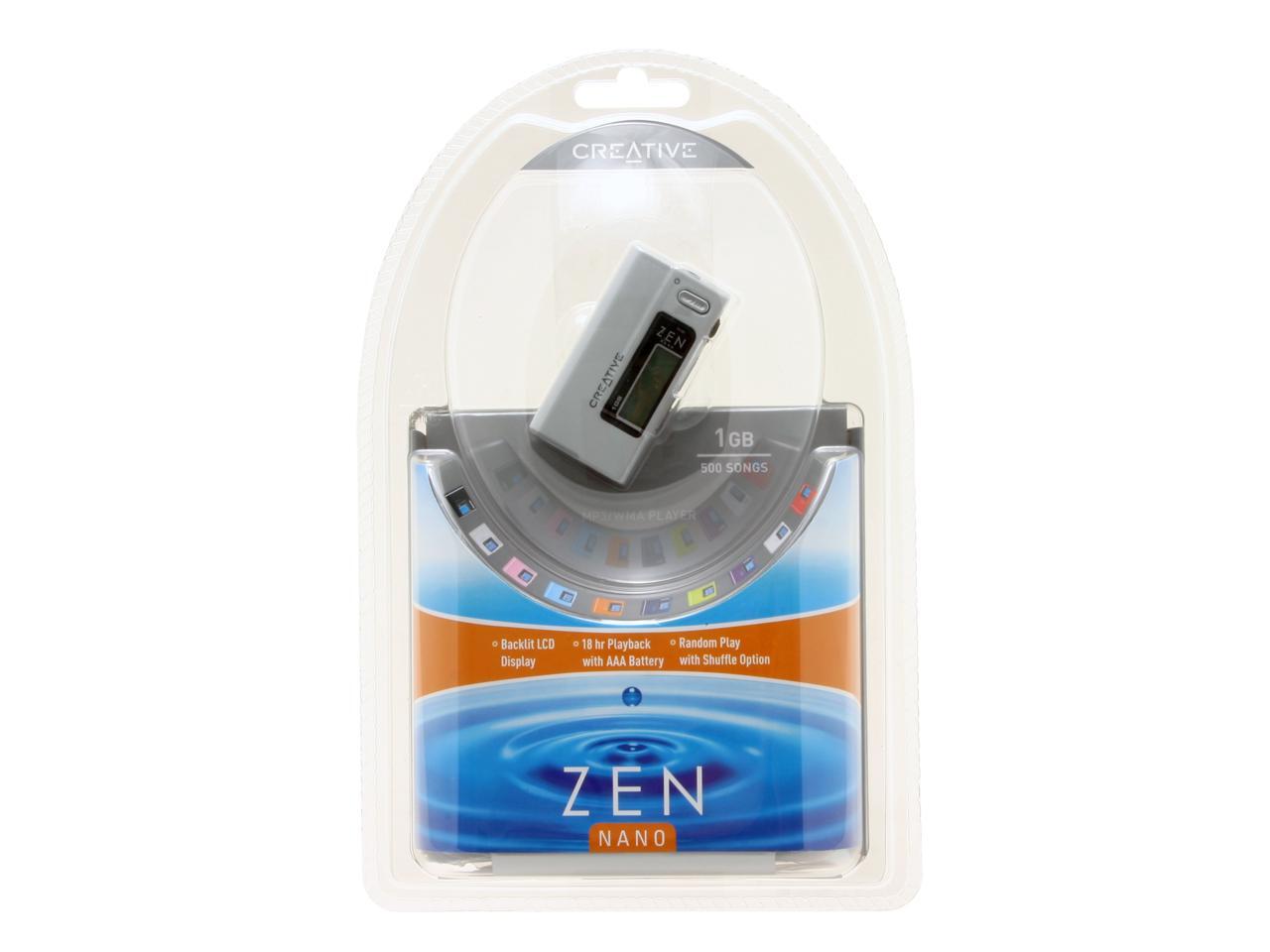 Creative ZEN Nano Gray 1GB MP3 Player