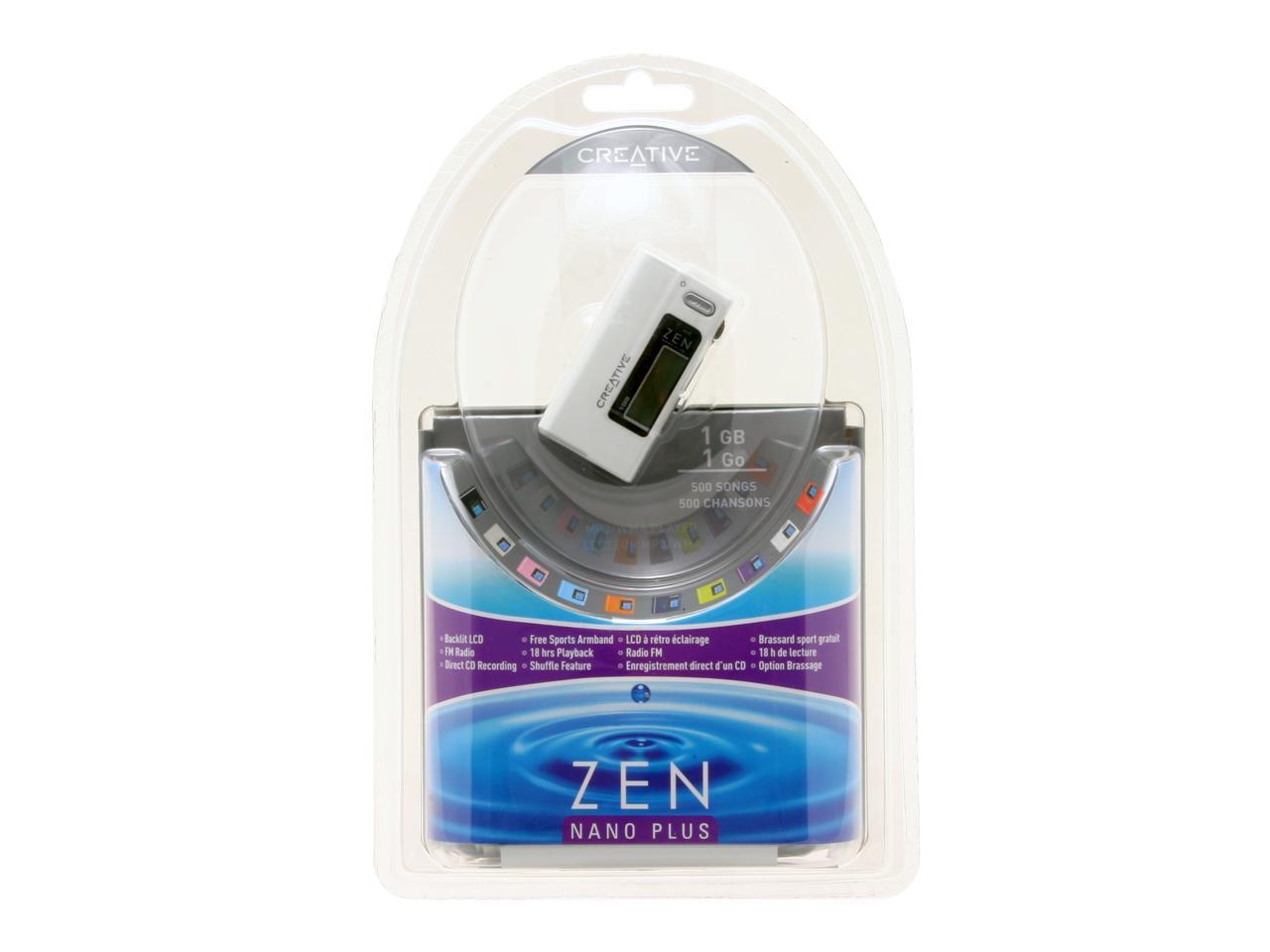 Creative ZEN Nano Plus White 1GB MP3 Player