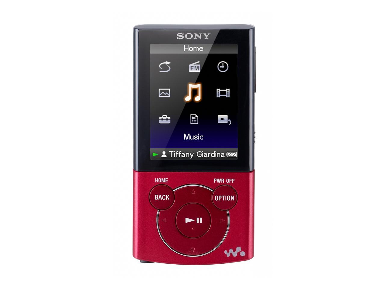 SONY Walkman 2.0" Red 16GB MP3 / MP4 Player NWZE345RED