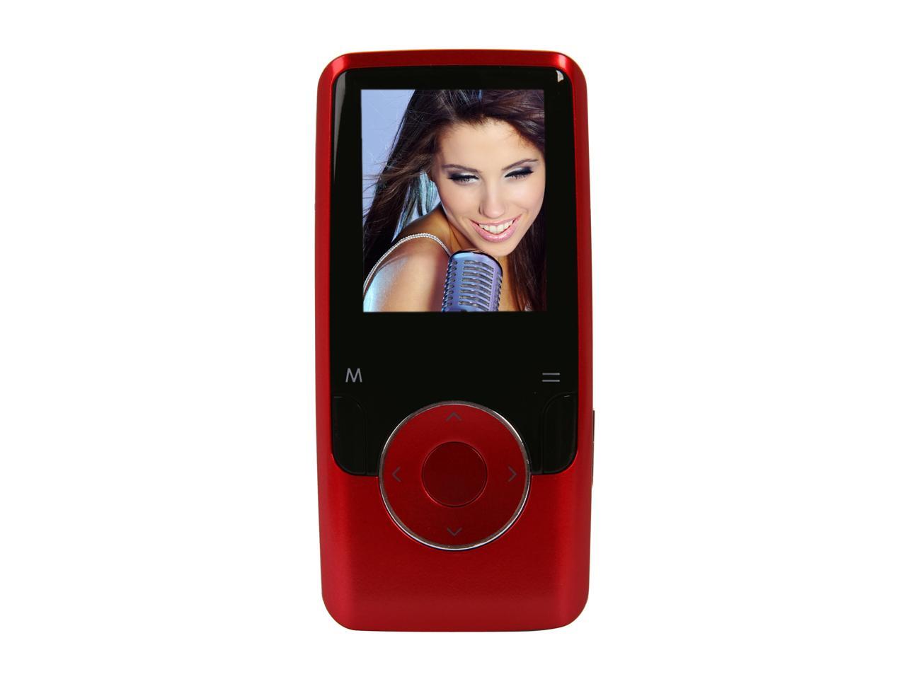 Coby 1.8" Red 8GB Video MP3 Player MP6208GRED