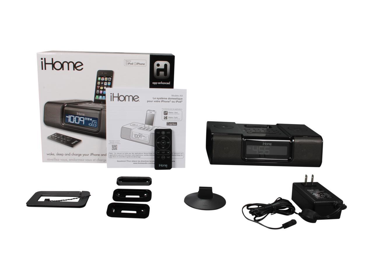 iHome AppEnhanced Stereo Dual Alarm Clock Radio for iPhone/iPod with