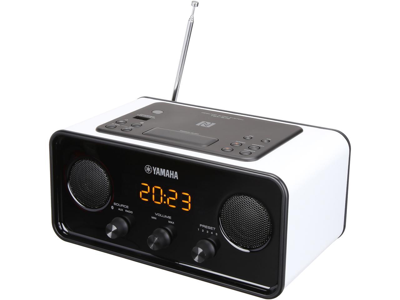 YAMAHA TSXB72WH Bluetooth Desktop Clockradio / Alarm System White