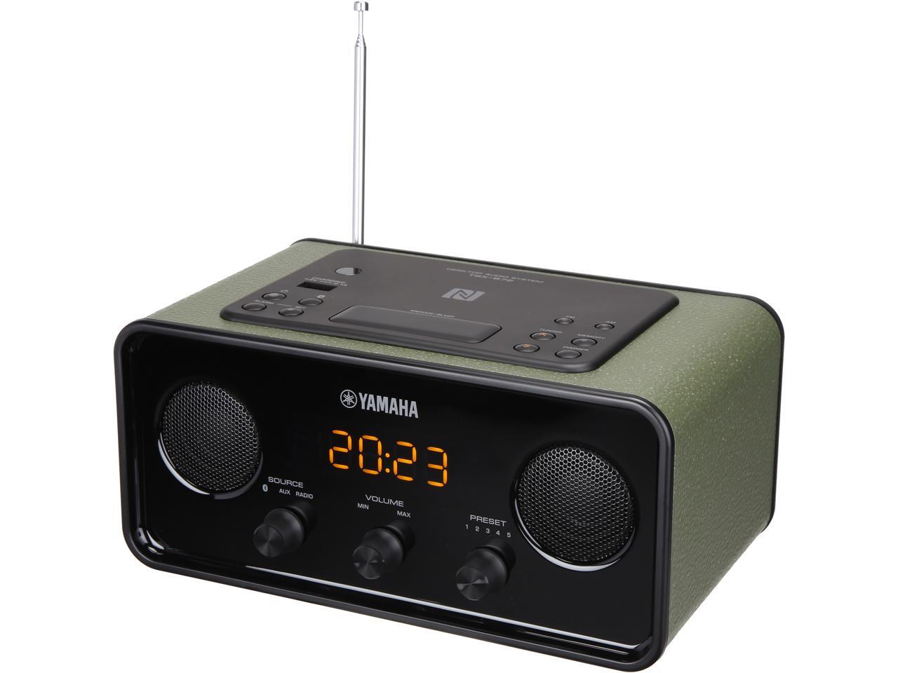 YAMAHA TSXB72DGN Bluetooth Desktop Clockradio / Alarm System Green