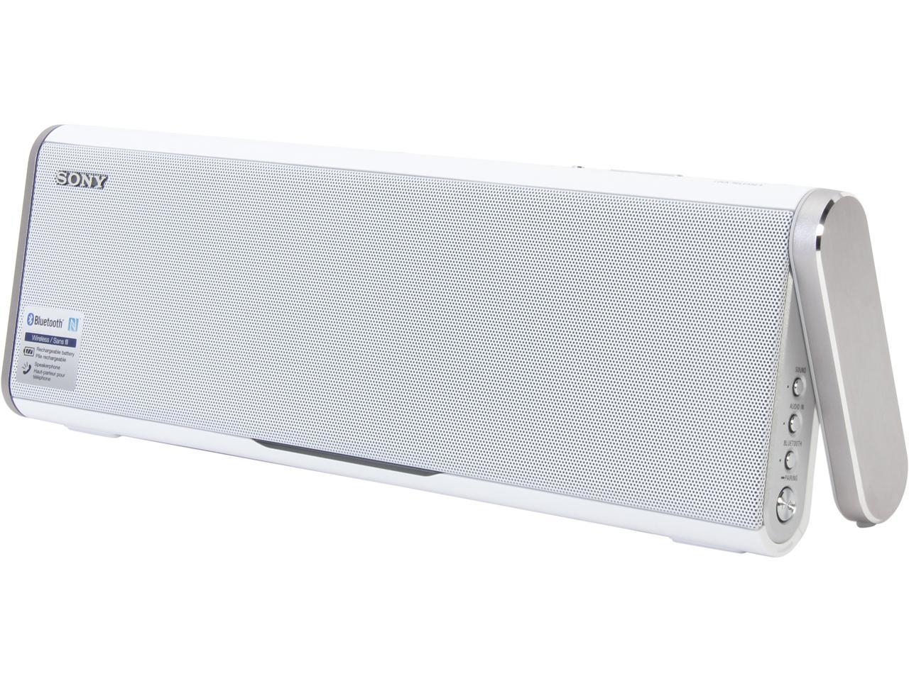 Open Box: Sony SRS-BTX300/WHT Bluetooth Wireless Speaker 