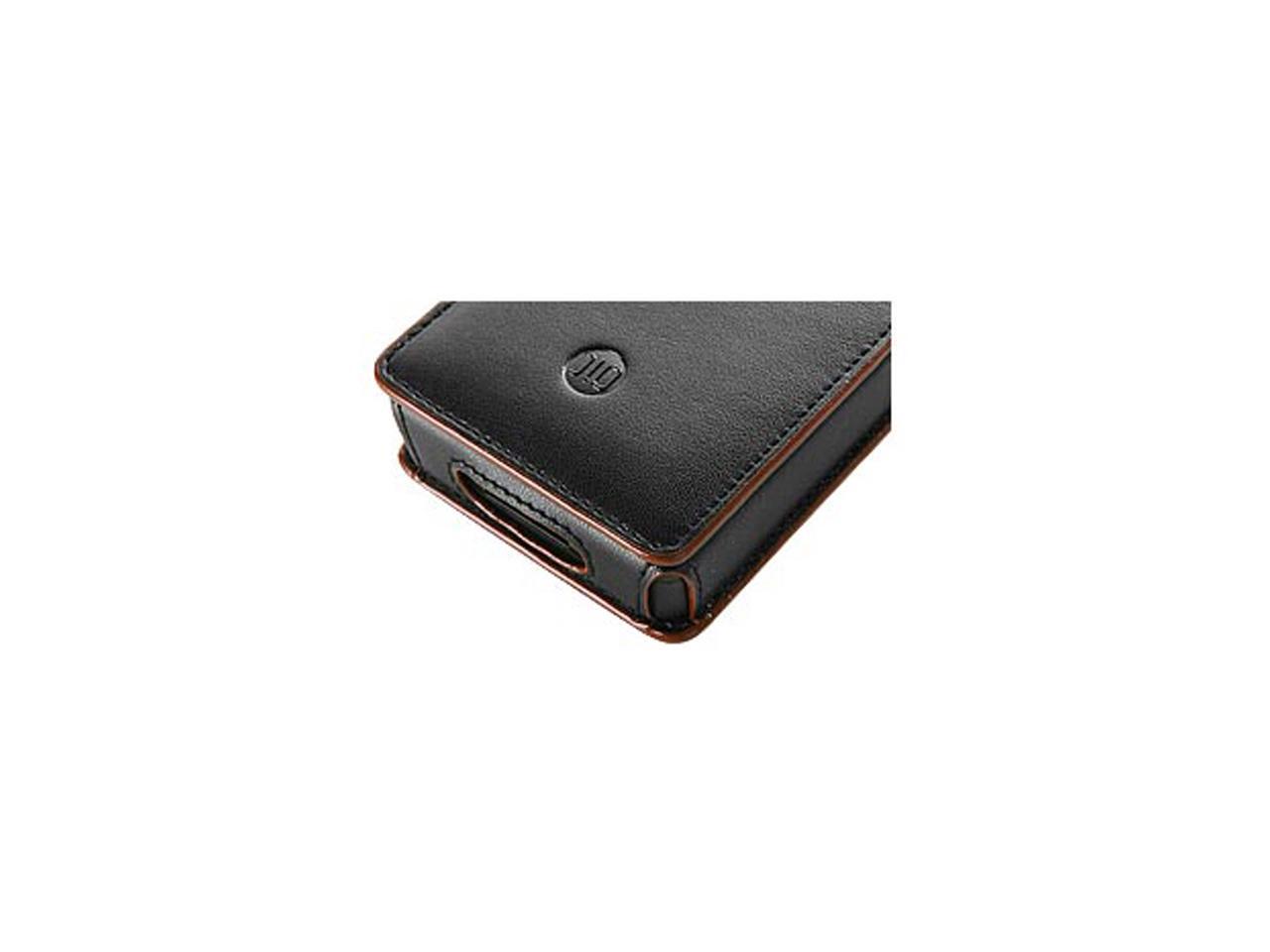 DLO Black Leather Folio Case w/Belt Clip for Zune 30GB 0054002