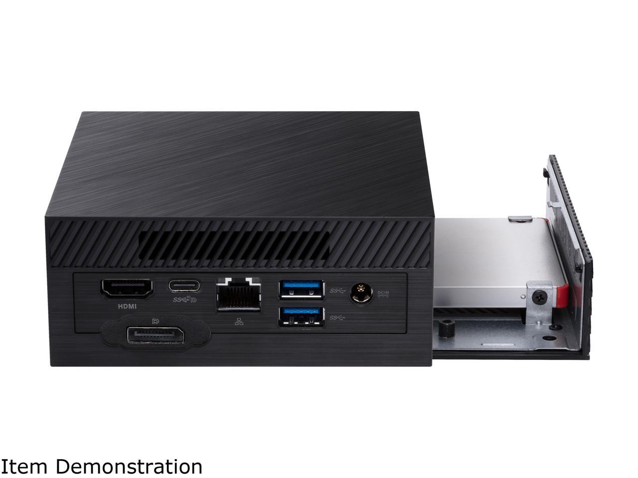 ASUS PN51 Mini PC Barebone With AMD Ryzen R75700U, Support up to 4
