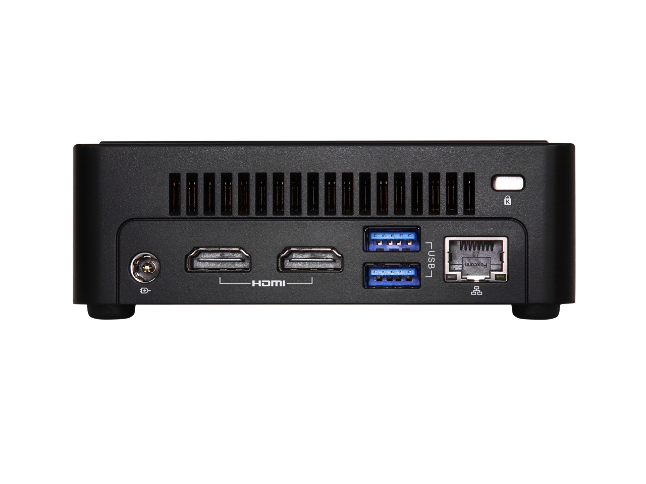 ASRock Industrial NUCS BOX1340P/D4 Black Barebone Systems MiniPC