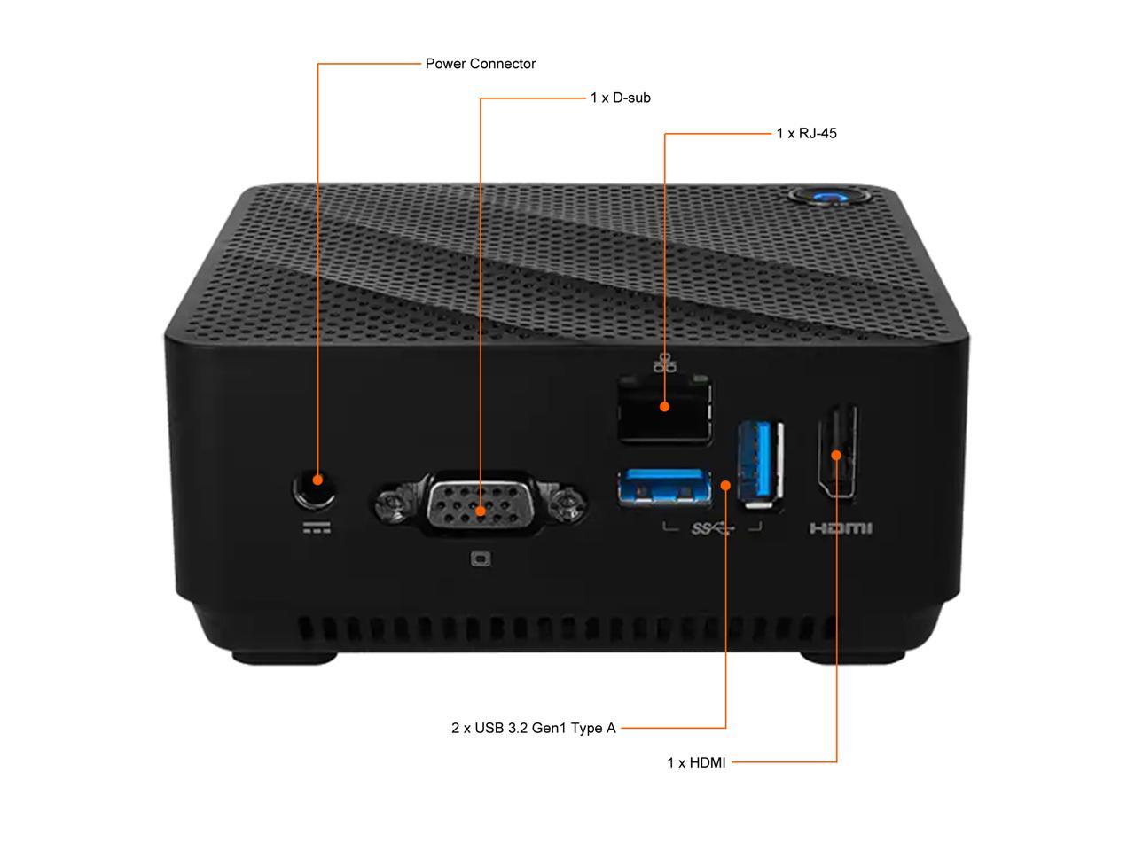MSI Cubi N JSL-008BAU Mini / Booksize Barebone System - Newegg.com