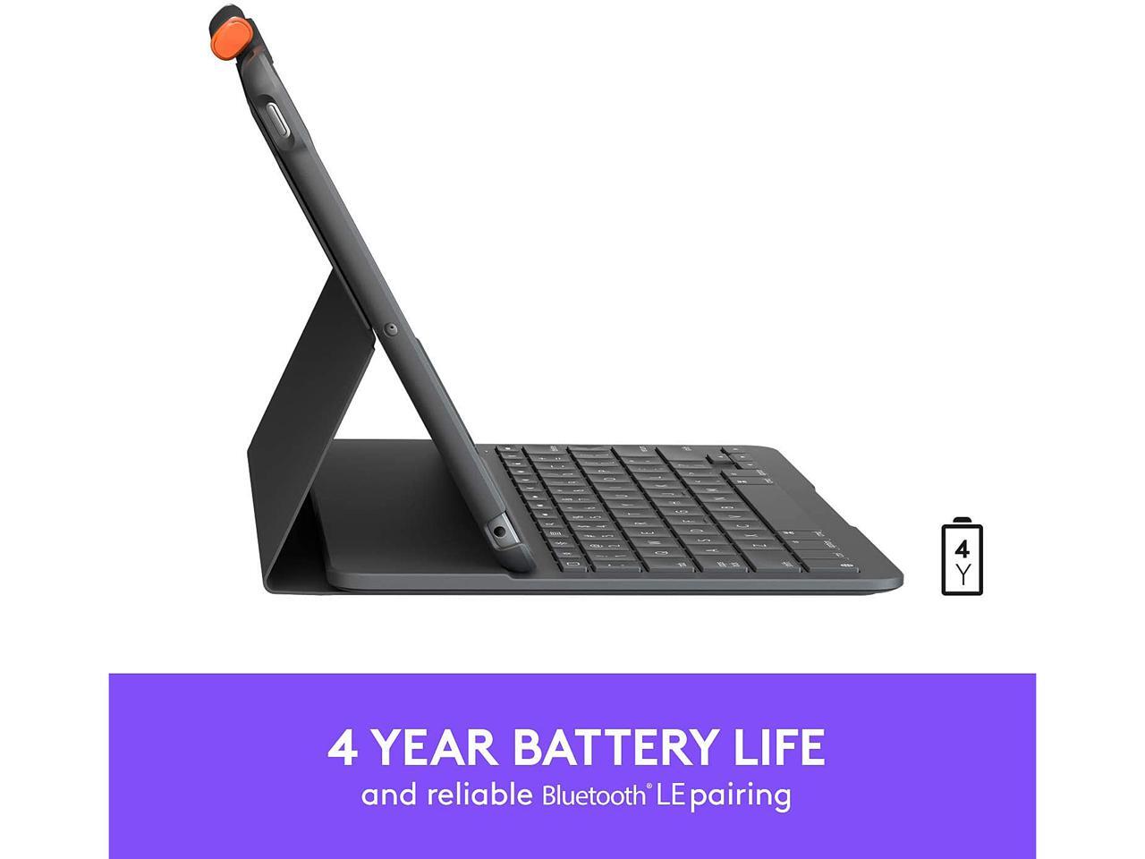 Logitech Slim Folio Keyboard Case for iPad (7th, 8th and 9th gen