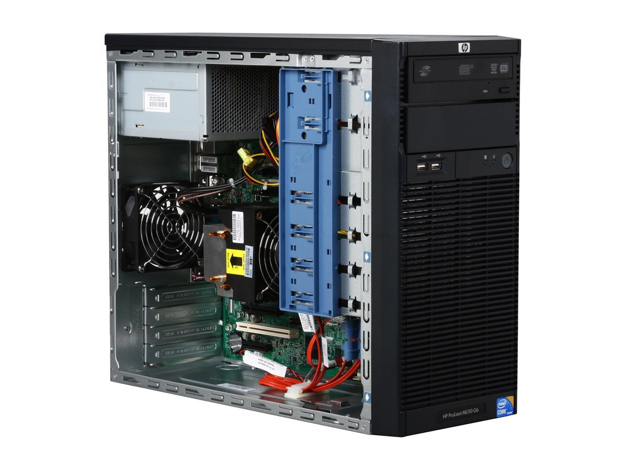 HP ProLiant ML110 G6 Intel Core i3540 2GB Memory 2 x 160GB HDD with