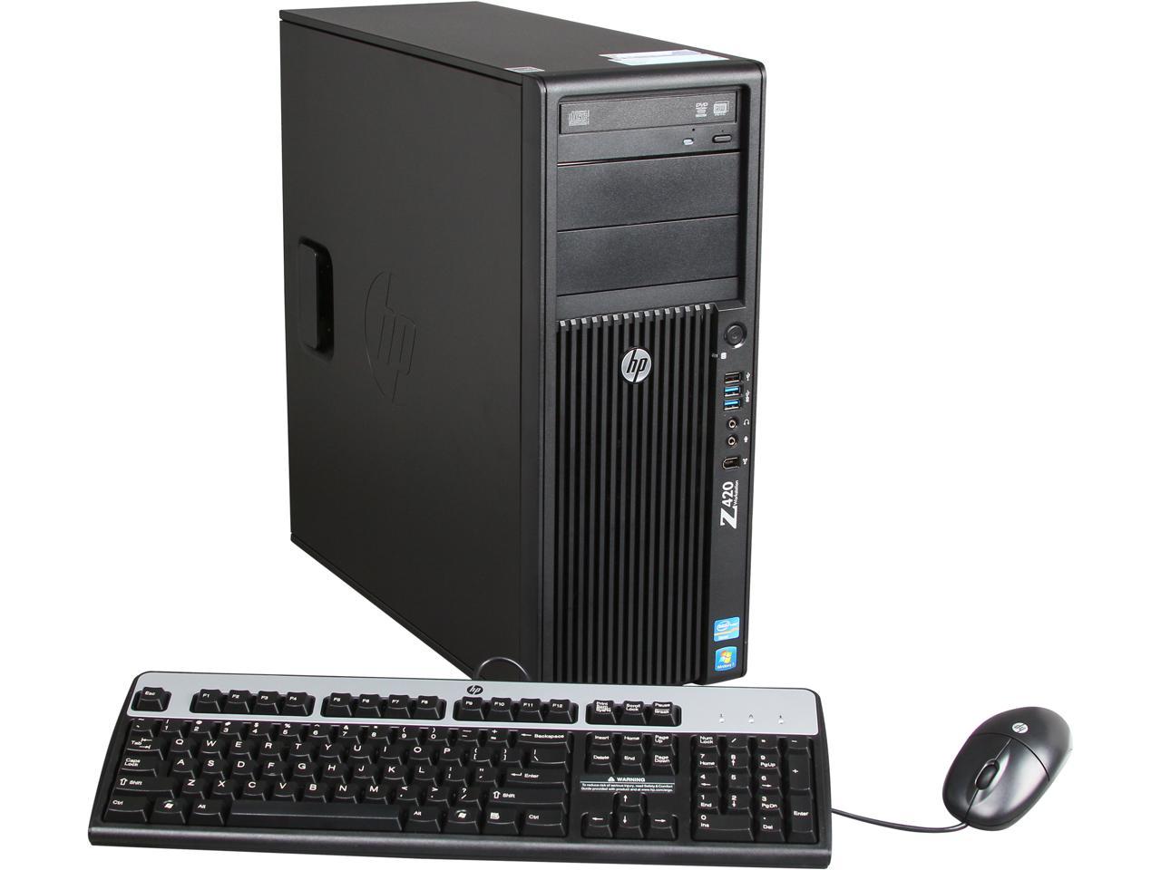 HP Z420 Workstation Convertible Minitower Server System Intel Xeon E5 ...