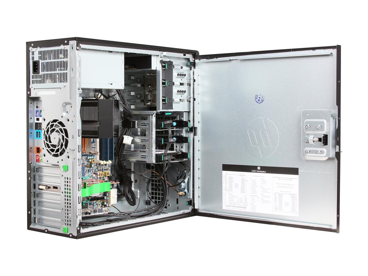 Hp Z420 Workstation Convertible Minitower Server System Intel Xeon E5 1620 36ghz 4c8t 8gb Ddr3 4370