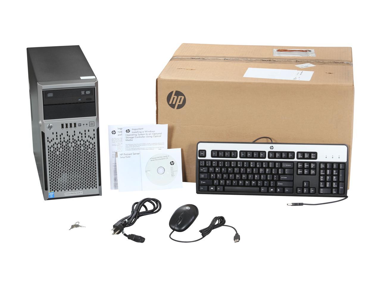 Hp Proliant Ml310e Gen8 V2 12v3 1p 4gb Nhp 4 Lff 350w Ps Server Smart Buy S01 Newegg Com