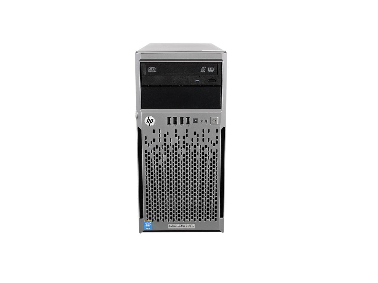 Hp Proliant Ml310e Gen8 Micro Tower Server System Intel Xeon 1230 V3 3 3 Ghz 4c 8t 2 X 4gb Ddr3 S01 Newegg Com