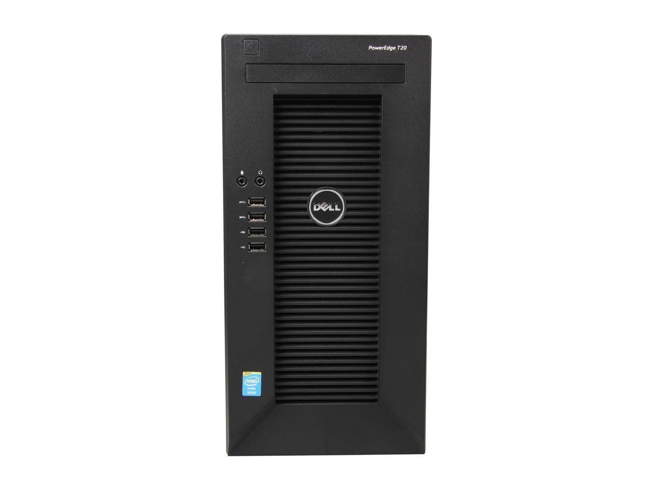 Dell PowerEdge T20 Mini-tower Server System Intel Xeon E3-1225, 4GB ...