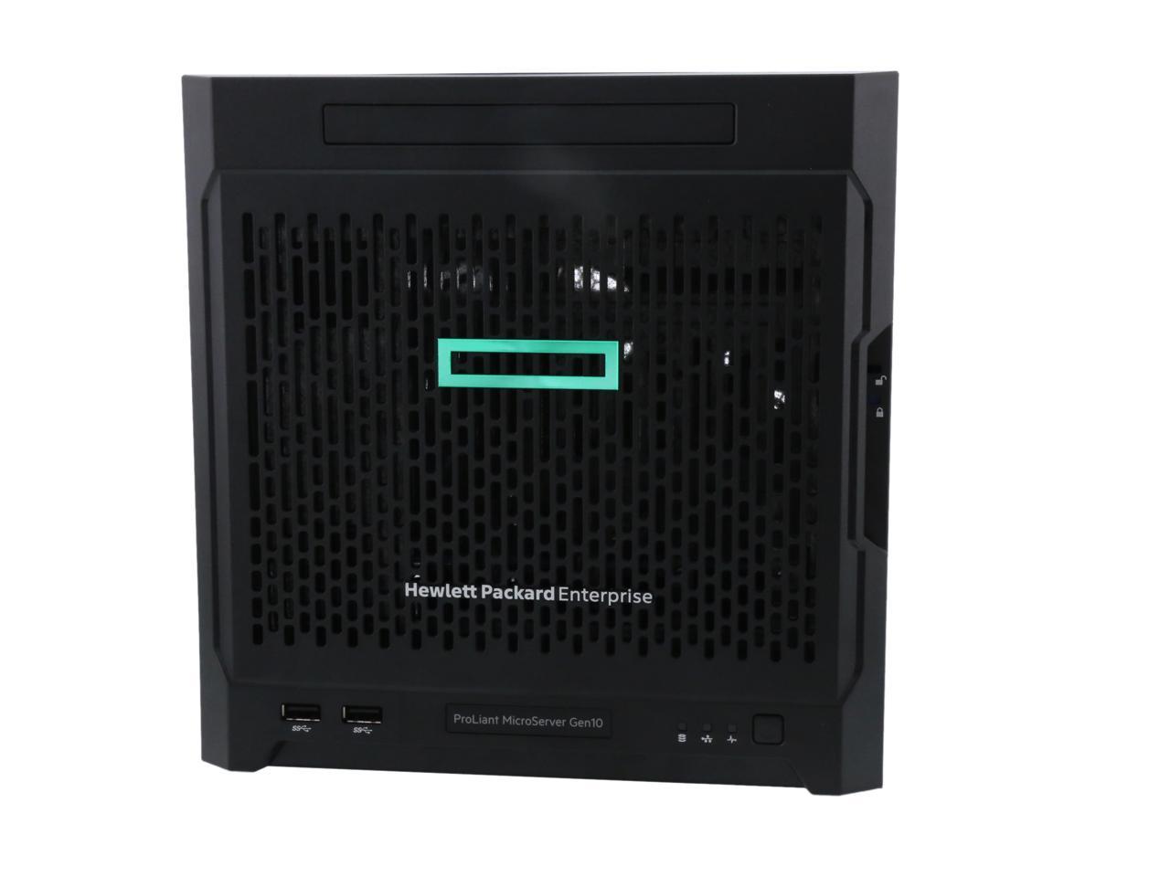 wagon Ontwikkelen smal Open Box: HPE ProLiant MicroServer Gen10 X3421 1P 8GB-U 4LFF NHP SATA 200W  PS Soln Server P04923-001 - Newegg.com
