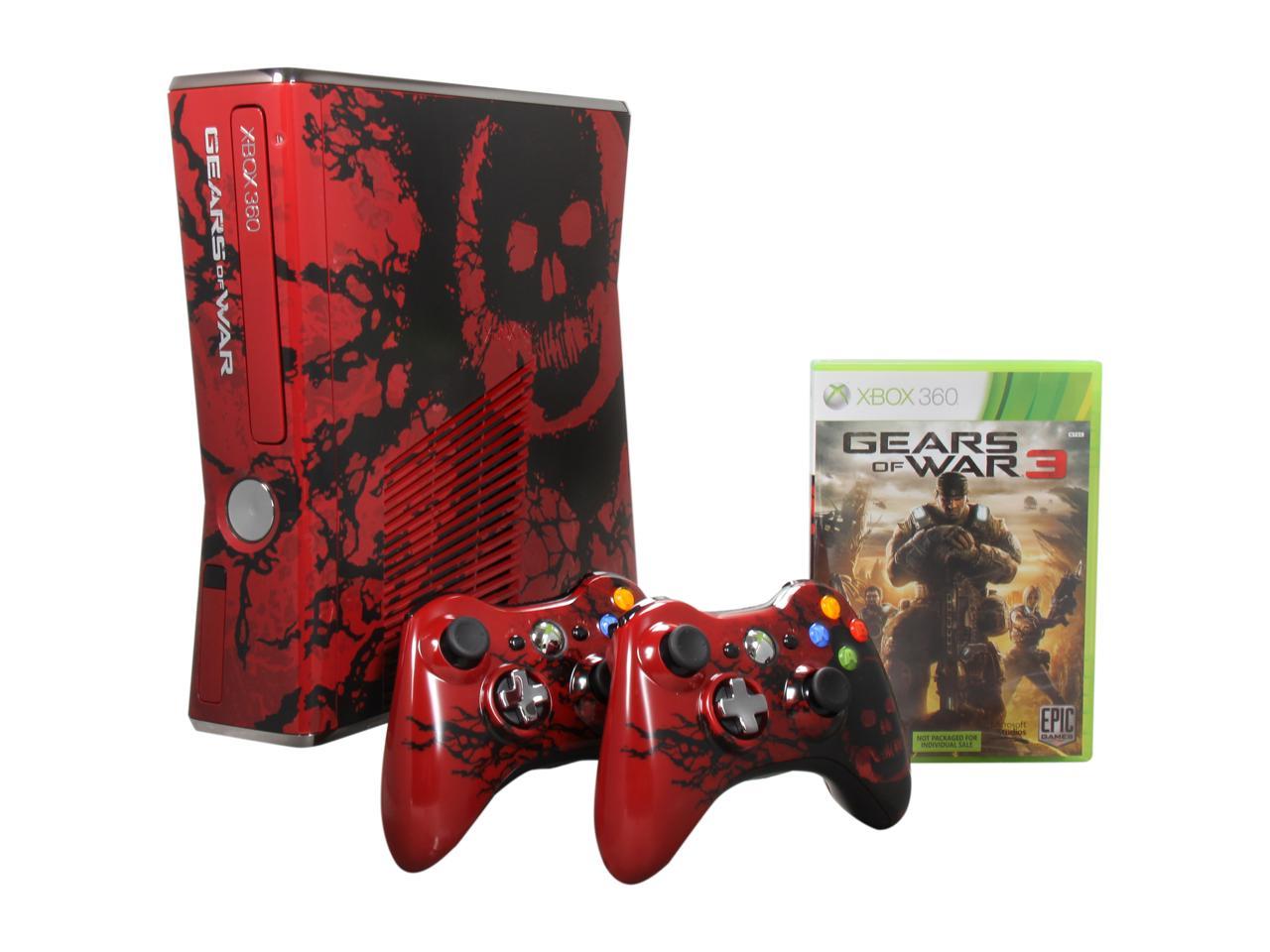 Microsoft Xbox 360 Gears Of War 3 Limited Edition Console 3 Gb Hard Drive Newegg Com