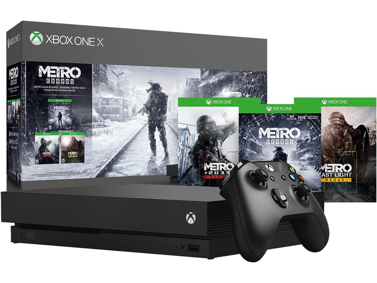 Open Box Xbox One X 1TB Console Metro Exodus Bundle