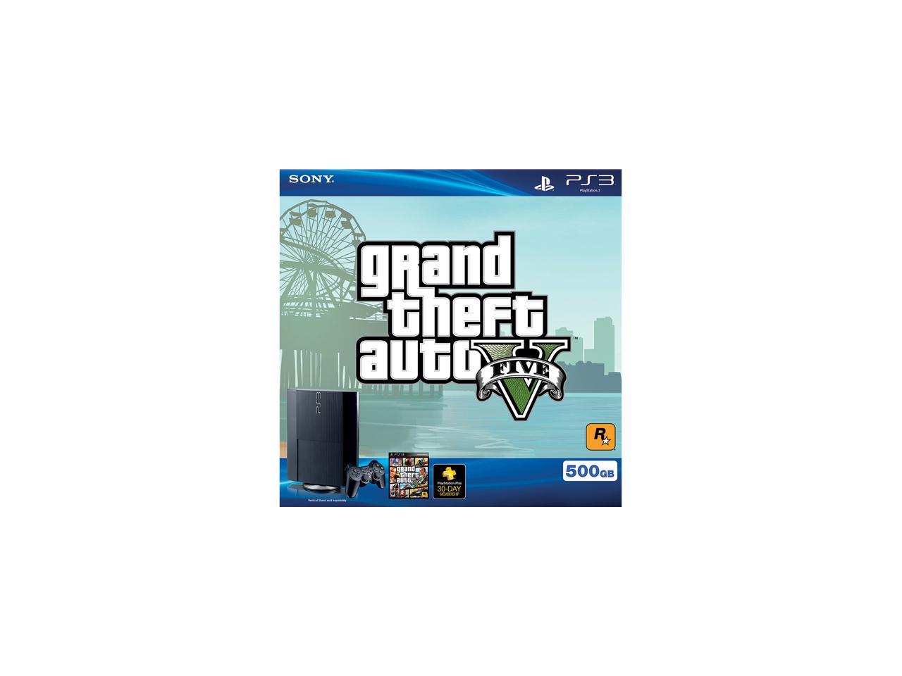 Playstation 3 500gb Grand Theft Auto V Bundle 2100