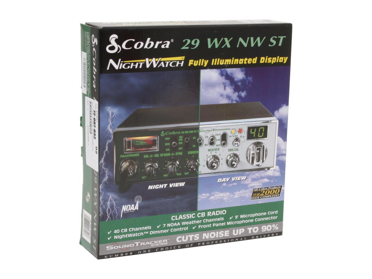 Cobra 29WXNWST Classic, fully featured with SoundTracker, Nightwatch