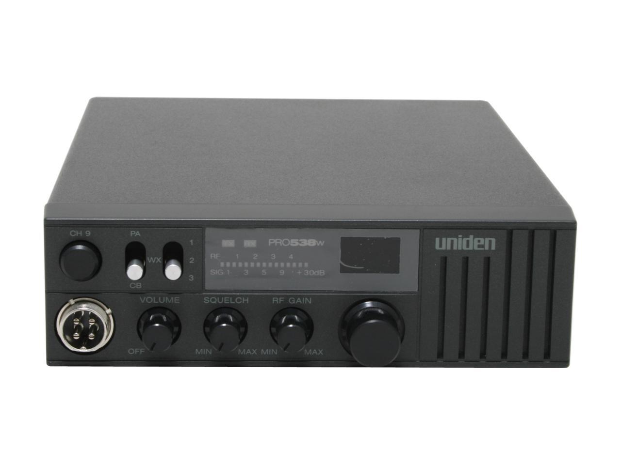 Uniden PRO538W Professional 40 Channel Mobile CB Radio with Weather