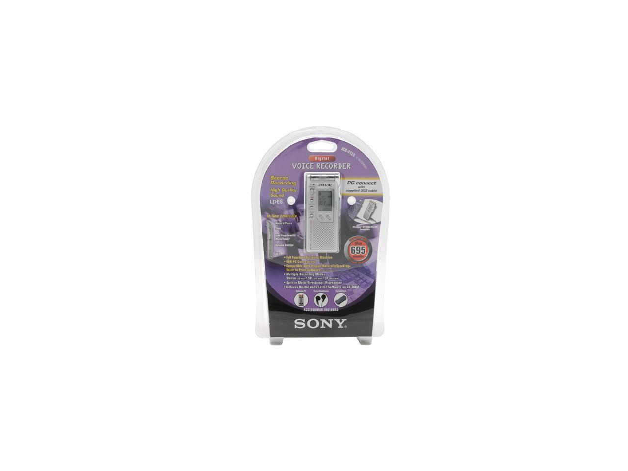 SONY ICDST25 695Minute Digital Voice Recorder