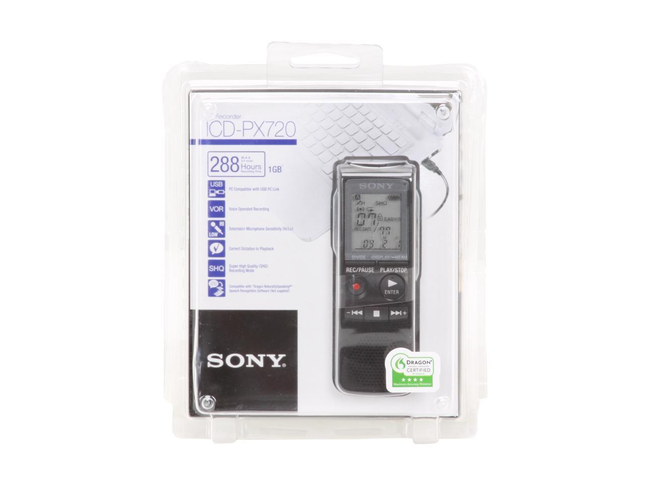sony icd px720 software download mac