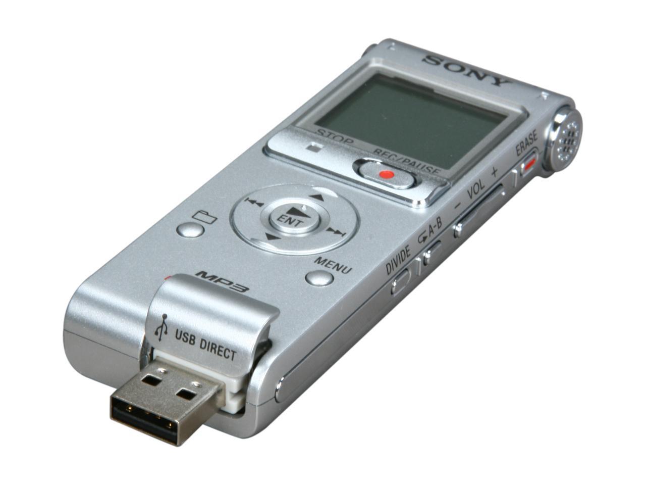 SONY ICDUX200 Silver Digital Voice Recorder