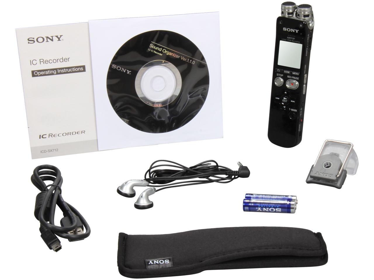 SONY ICDSX712 Digital Voice Recorder