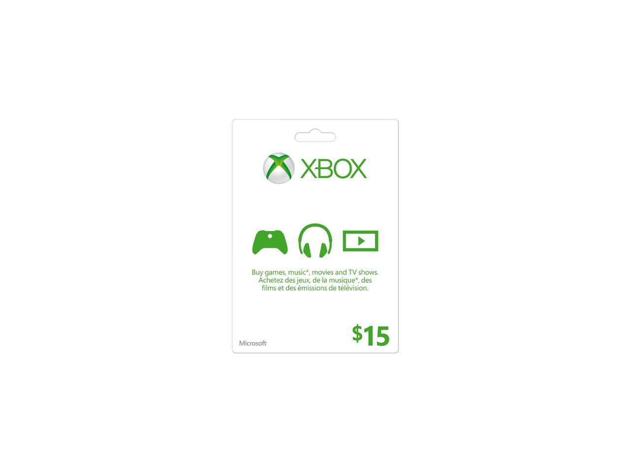 Microsoft Xbox $15 Gift Card - Newegg.ca