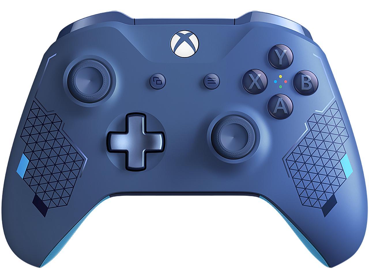 microsoft xbox one sport blue wireless controller