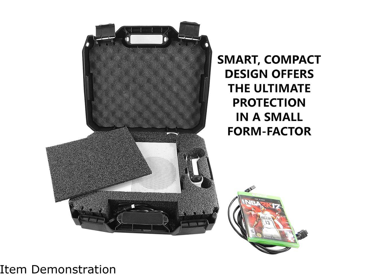 Protective Travel Carry Case For Xbox One S and Power Cables