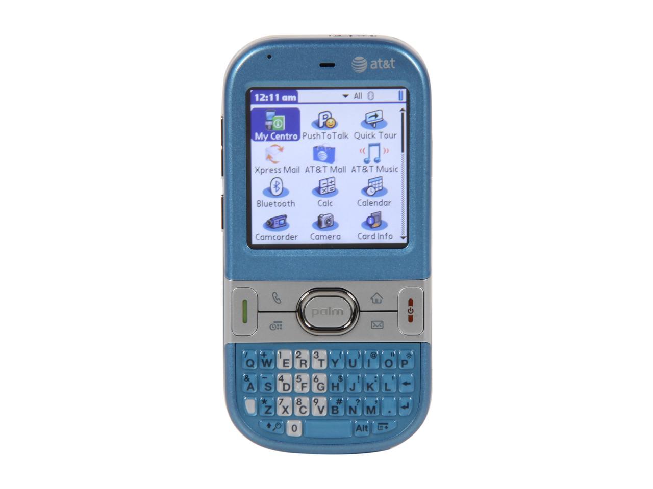 Palm Centro Blue Unlocked Cell Phone w/ 1.3 MP Camera / Full QWERTY