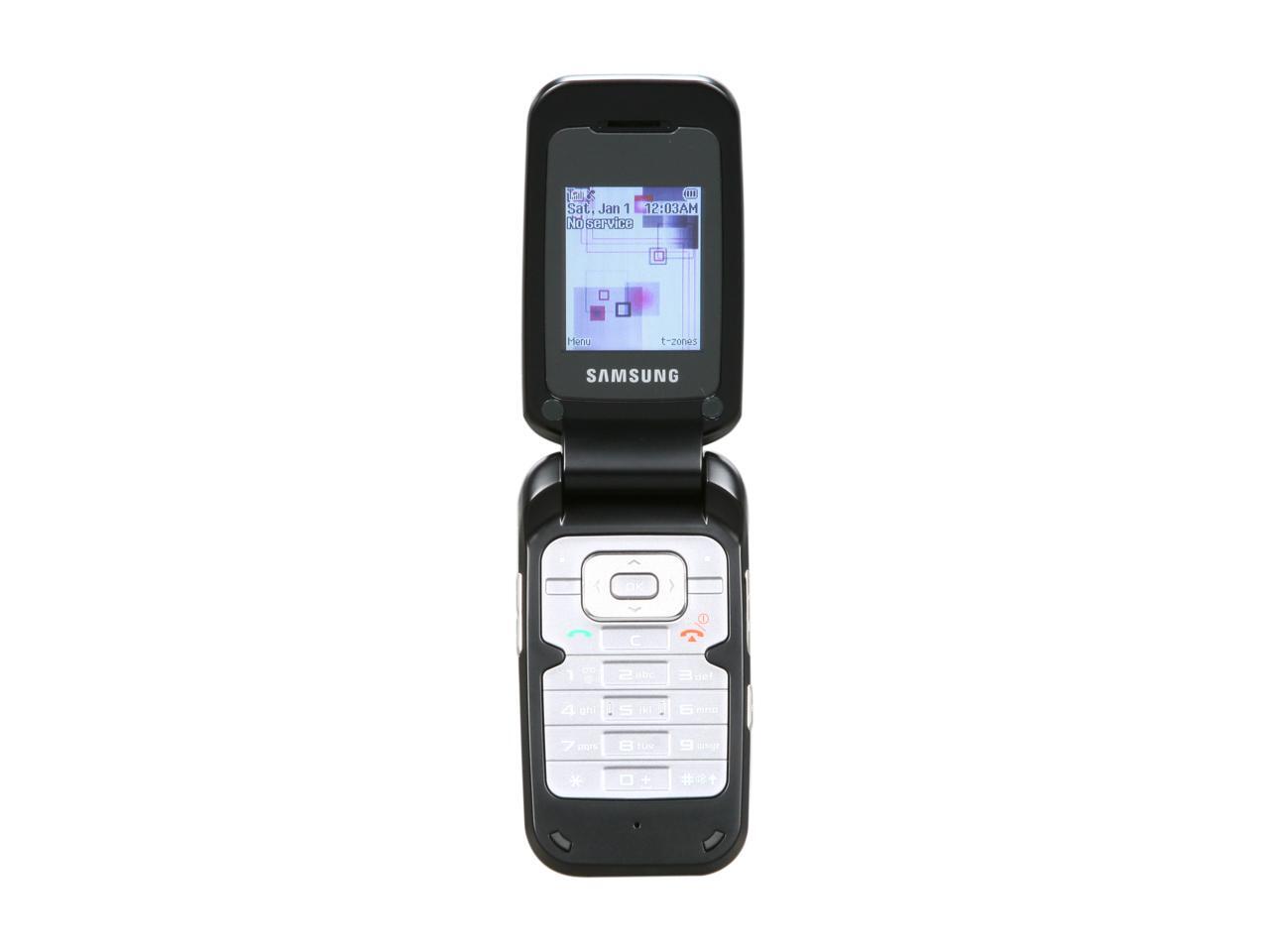 Refurbished Samsung SGHt229 Black Unlocked GSM Flip Phone with Up To