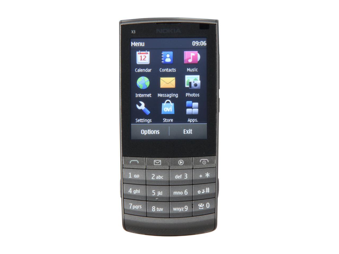 Nokia Touch and Type Dark Metal 3G Unlocked GSM Touch Screen Phone with
