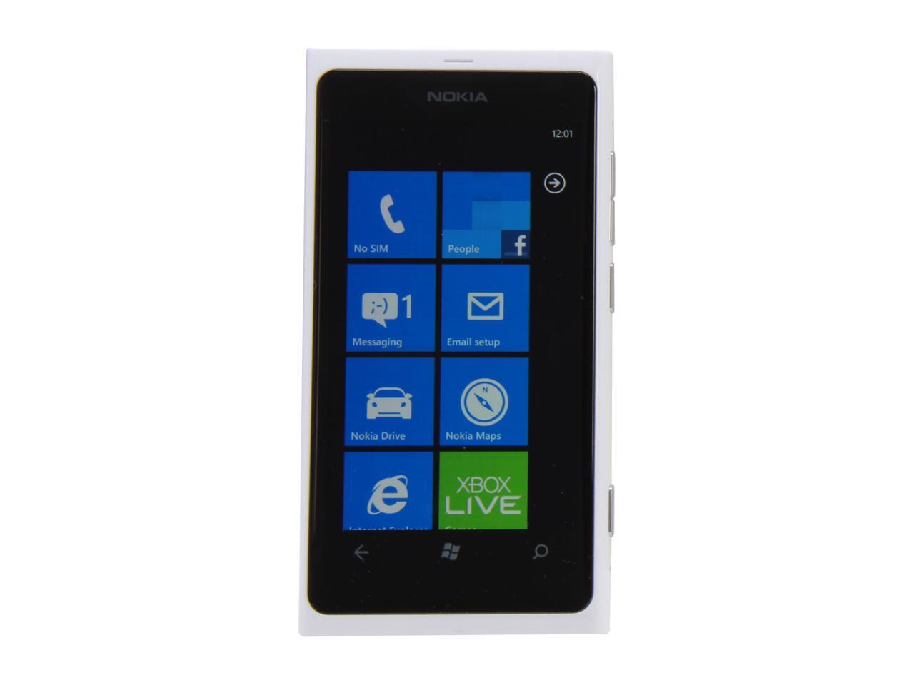 Nokia Lumia 800 Unlocked GSM Windows 7.5 OS Cell Phone 3.7" White 16 GB