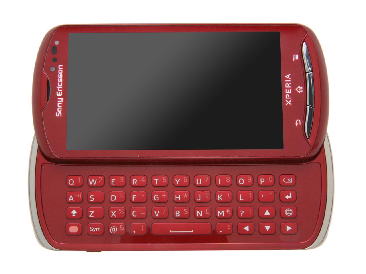 Sony Ericsson Xperia Pro Red GSM Unlocked Android Smart Phone W/Full ...