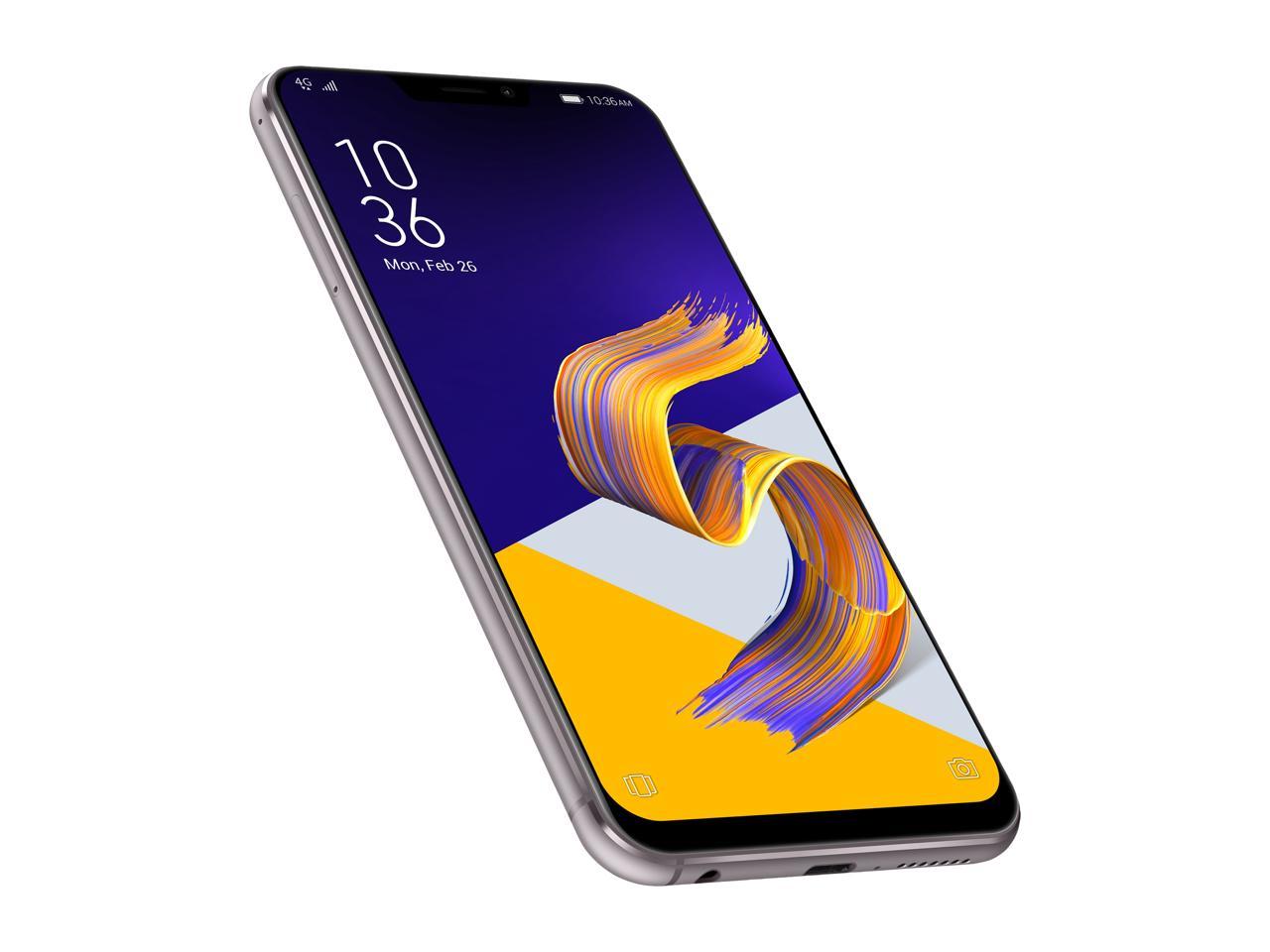 Asus Zenfone 5z Zs6kl 4g Lte Unlocked Cell Phone 6 2 Silver 64gb 6gb Ram Newegg Com