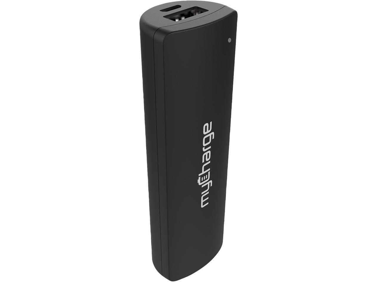 MyCharge BasicPower Black 2000 mAh Recharge Portable Power Bank BP20K ...