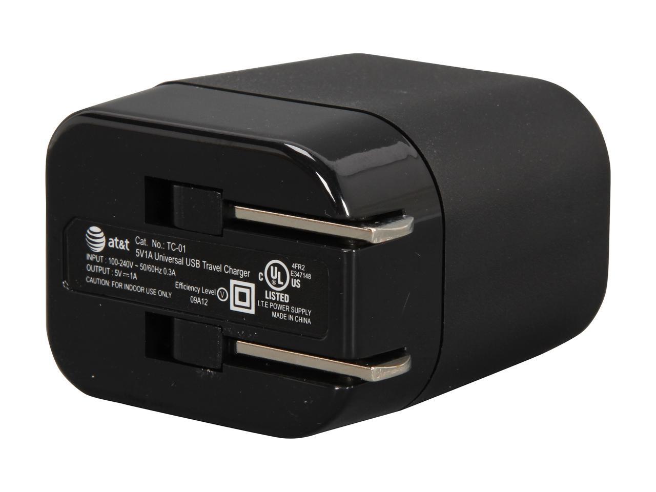 AT&T AT-TC01 Black USB Travel Charger for Mobile - Newegg.com