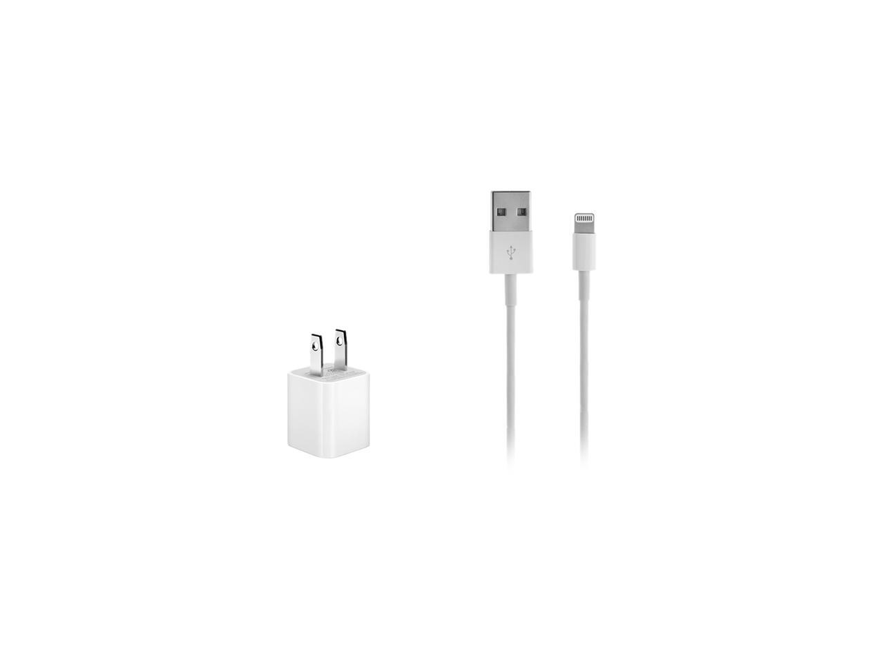 Apple APMD818+APA1385 White 5W USB Power Adapter + Lightning to USB
