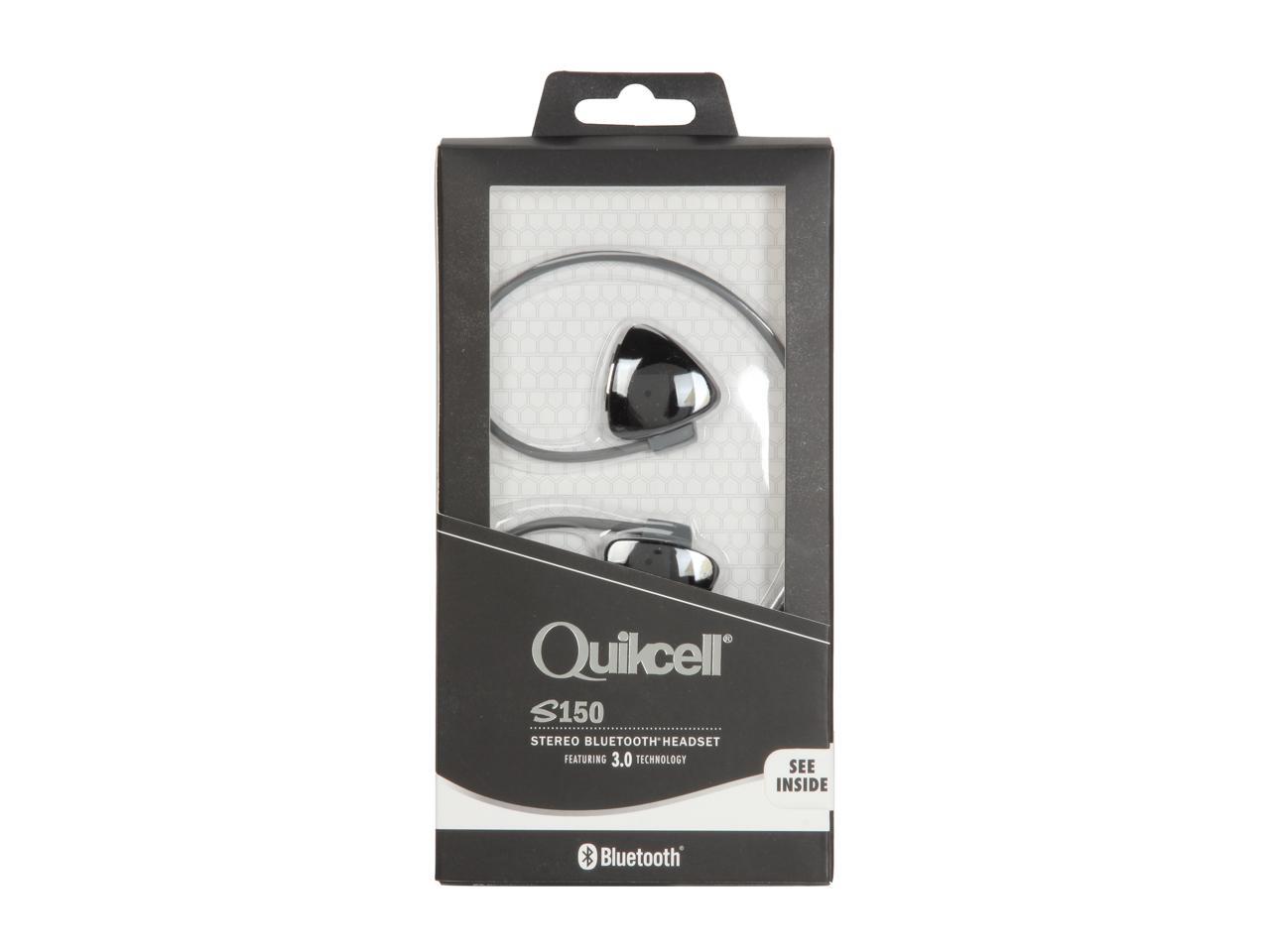 Quikcell S150B Black 3.0 Stereo Bluetooth Headset