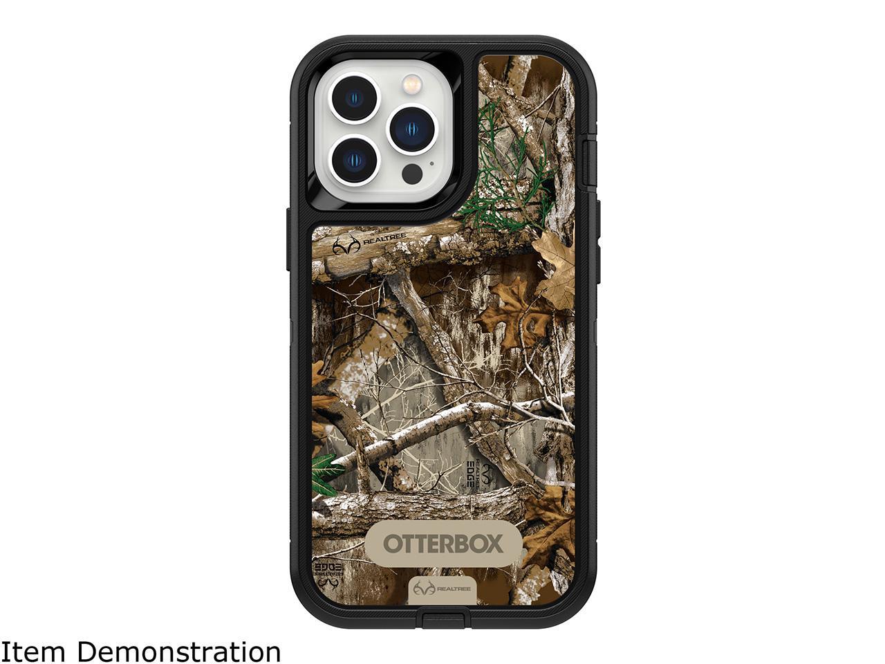 Otterbox Defender Series Realtree Edge Black Camo Graphic Iphone 13