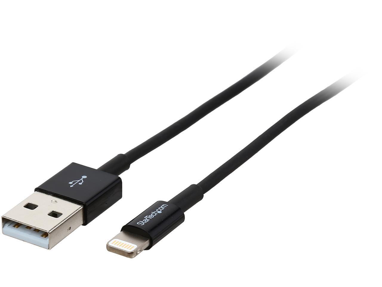 1m 3ft Black Apple 8pin Slim Lightning to USB Cable for